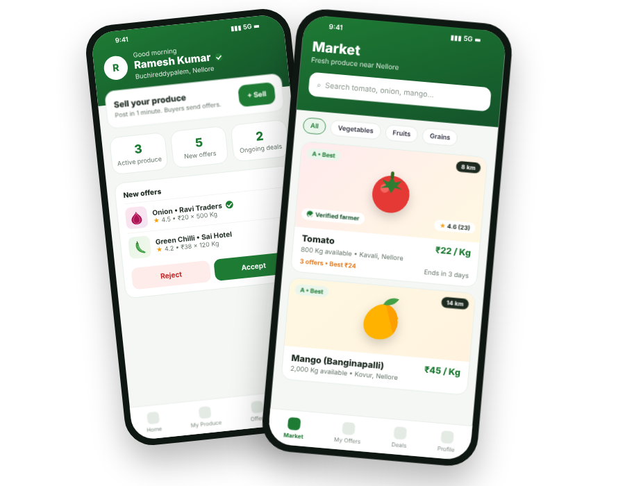 FarmX - Farmers marketplace app to sell crops directly to buyers